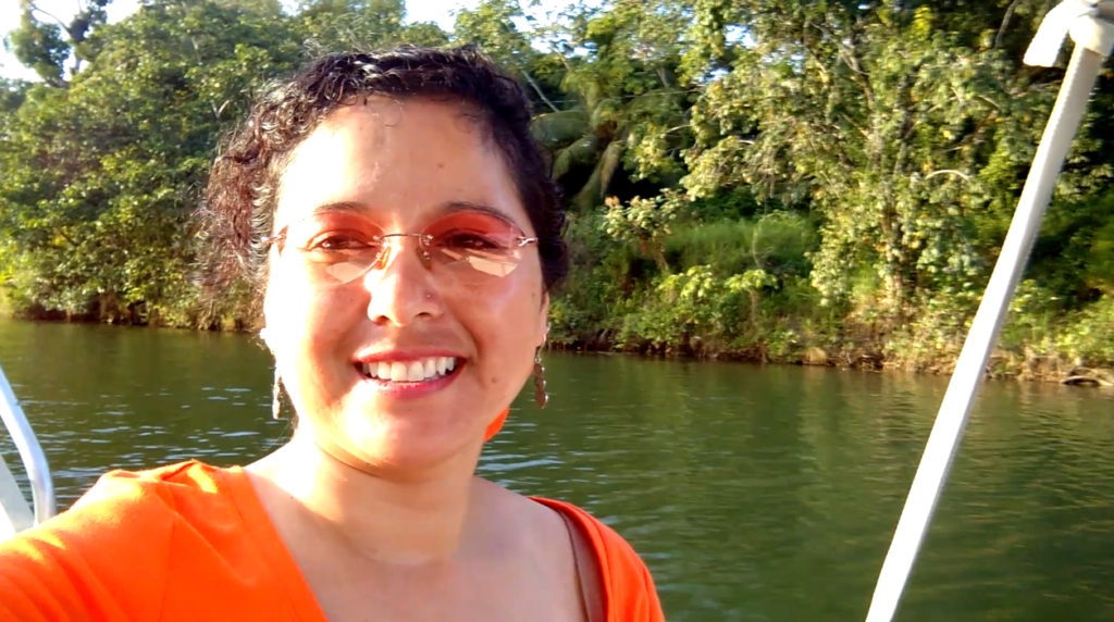 Herlinda sailing in Belize