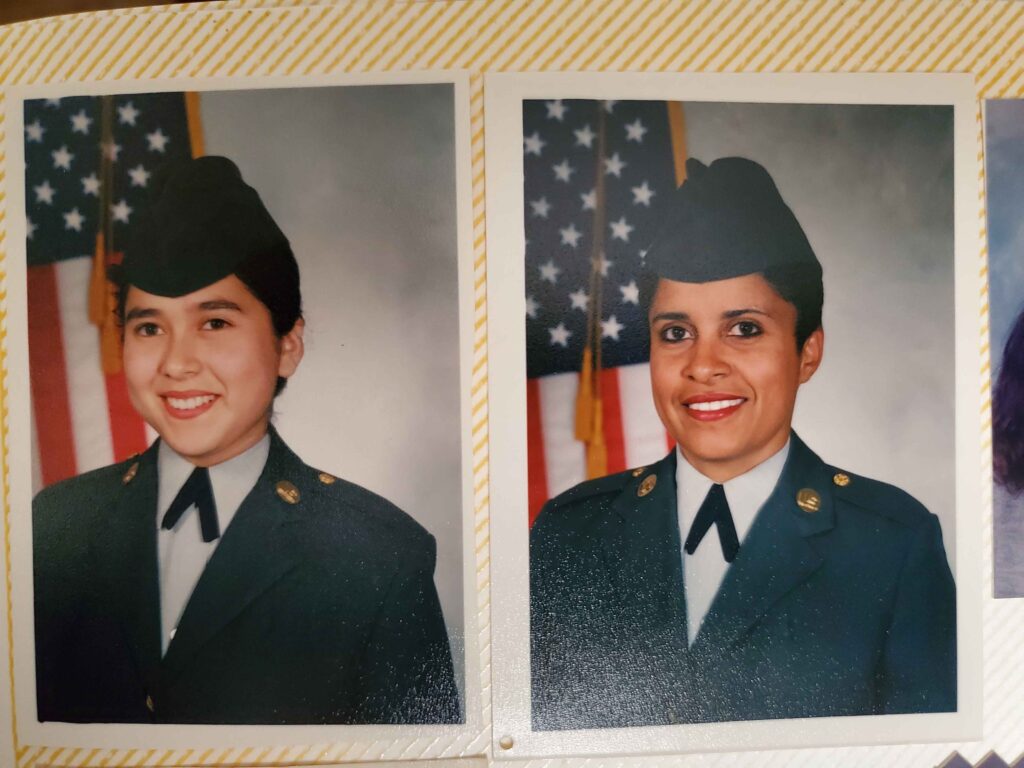 Herlinda & Elsa US Army Basic Training Graduation 1994