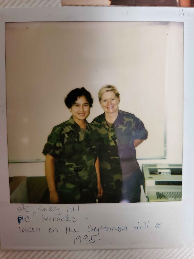 1995 SFC Suzy Hill and PFC Hernandez