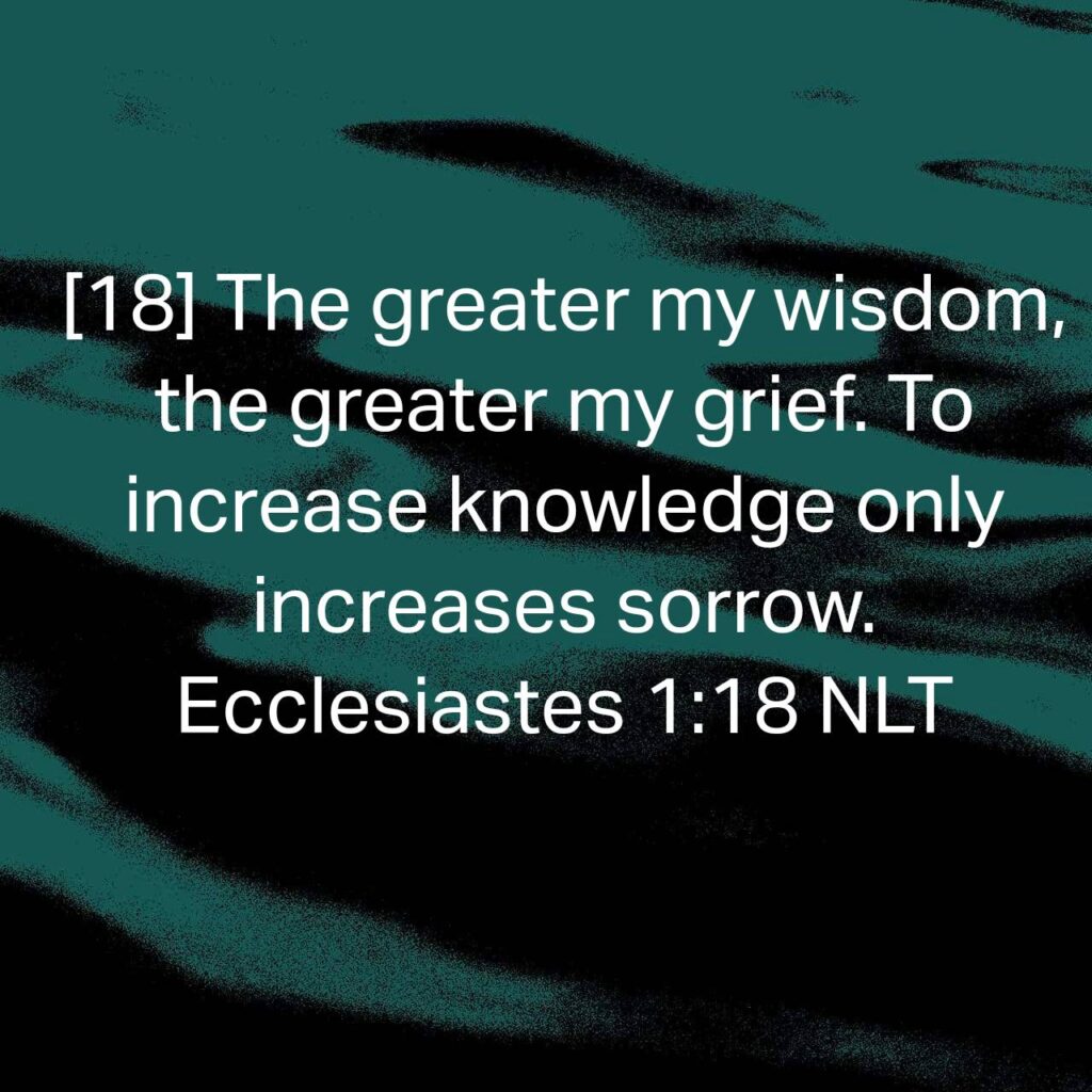 Ecclesiastes 1:18